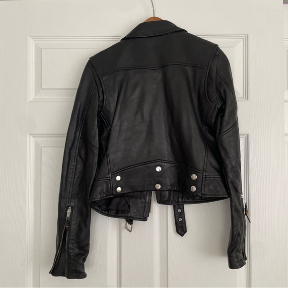BLK DNM Leather Motorcycle jacket - Picture 6 of 7